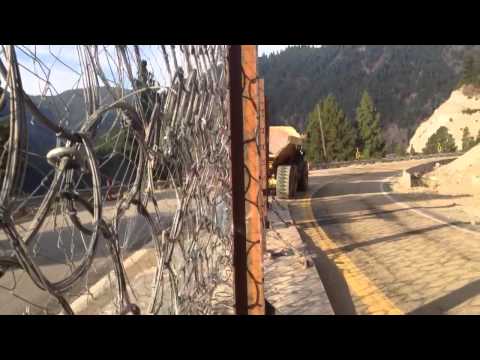 Moveable Rockfall Barrier