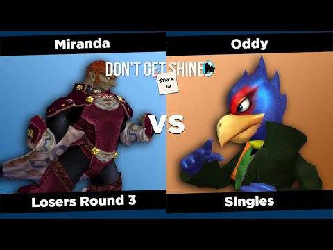 Don't Get Stuck in Shine SSBM - Singles - Losers Round 3 - Miranda (Ganon) vs Oddy (Falco)