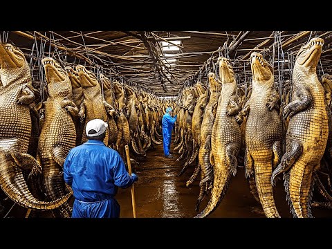Comment la Chine élève des millions de crocodiles pour la viande et la peau – Élevage & usine