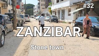 STONE TOWN ZANZIBAR: A PARADISE WALKING TOUR  DEEP  INSIDE  LOCAL  NEIGHBOURHOODS  SUNNY DAY  (pt.32