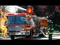 Caleb Pretend Play as Fire Man on REAL FIRE TRUCK!