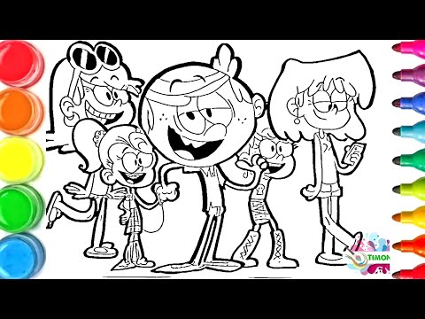 Dessin et coloriage Bienvenue chez les Loud/ draw and color for Kids #TT103