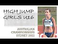 Australian Championships. High Jump. Girls U16. Highlights