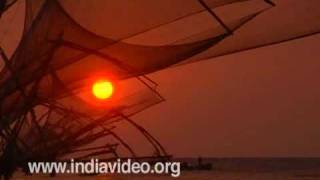 Chinese Fishing Nets- a scene from Kochi