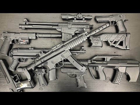 Black beaded Gun! Dangerous Rifles!