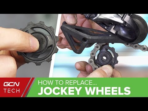 Part of a video titled How & When To Replace Your Derailleur Jockey Wheels - YouTube