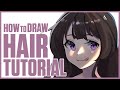 TUTORIAL How To DRAW Anime Hair