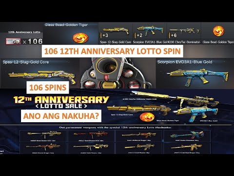 CROSSFIRE 3.0 PH 106 12TH ANNIVERSARY LOTTO SPIN ANO ANG NAKUHA?