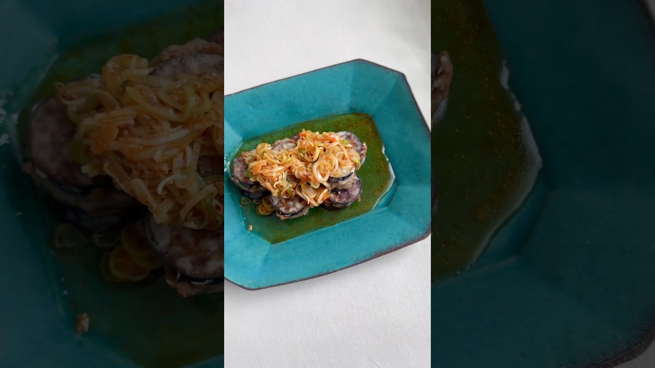 油淋鶏風ナスのはさみ焼き🍆