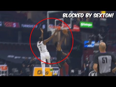 Kevin Durant Has been BLOCKED by Collin Sexton while he was trying to Dunk Over Him!