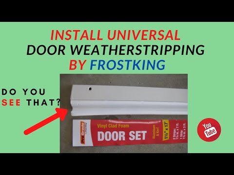 Install Universal Door Weatherstripping by FrostKing