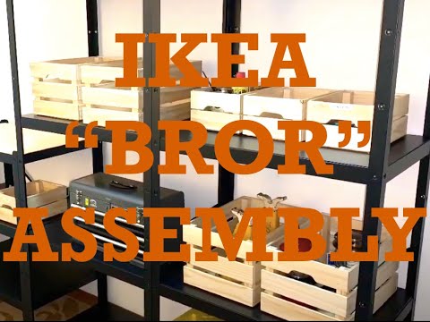 DIY IKEA "BROR" Shelves Unboxing and Assembly Basic Easy "How to" Tutorial | IKEA "BROR" ASSEMBLY