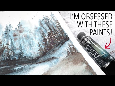 Granulating Watercolours... are they my new OBSESSION?!