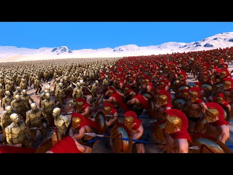 20000 Zombies vs 20000 Spartans - Ultimate Epic Battle Simulator