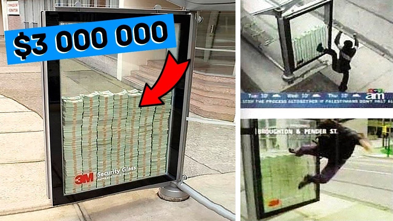 ТЫ ЗАБЕРЁШЬ ВСЁ, ЕСЛИ РАЗОБЬЁШЬ СТЕКЛО! КРУТЫЕ РЕКЛАМНЫЕ АКЦИИ, КОТОРЫЕ ПОСТАВИЛИ ВСЕХ В СТУПОР