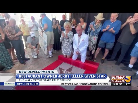 Restaurant owner Jerry Keller given Star on the Walk of Stars Palm Springs