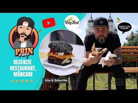 Am mancat la Veg Fest 2021 - Happy Cow Burger  RECENZII MANCARE / RESTAURANTE