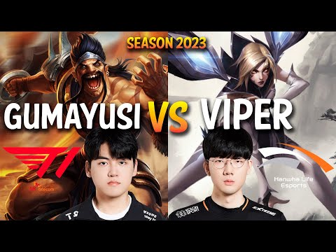 T1 Gumayusi vs HLE Viper - Gumayusi DRAVEN vs Viper KAI'SA ADC - Patch 13.16 KR Ranked