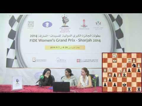 Round 3: Hou Yifan (CHN) 1/2-1/2 Harika (IND)