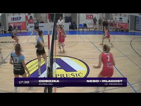 𝗡𝗔𝗝𝗔𝗩𝗔 Odbojka (Ž) | Prva liga | Nebo - Mladost | 17:30h | 📅 13. prosinca