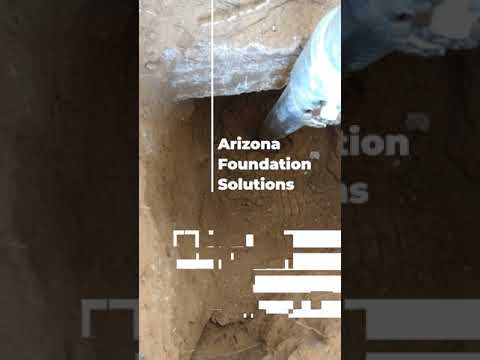 Foundation Repair - Arizona Foundation Solutions Helical Pier Installation #shorts