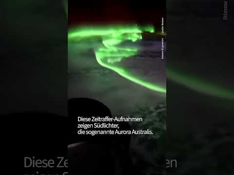 Video Thumbnail: NASA-Austronautin Jessica Meir filmte Südlichter aus einem SpaceX-Raumschiff. #nasa #spacex