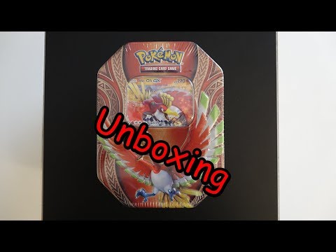 Pokemon TCG Ho-Oh GX Tin Box Unboxing - Deutsch