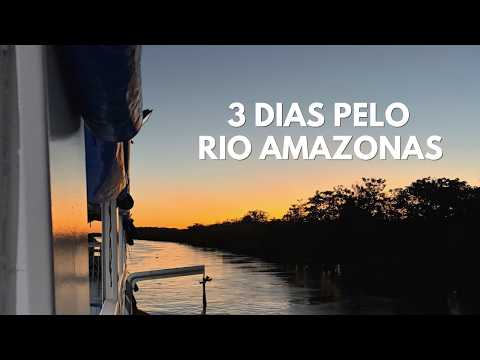 3 DIAS DE BARCO pelo Rio Amazonas – Mostrei TUDO! Vlog de Viagem Completo