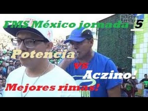-LAS MEJORES RIMAS DE: POTENCIA VS ACZINO! / FMS México jornada 5 2019 / #FMSTIJUANA