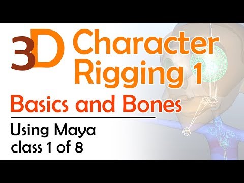 3D Maya Character Rigging 1 Basics and Bones