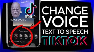 Change Tiktok Text to Speech Voice to Thanos NEW UPDATE 2021 #texttospeech