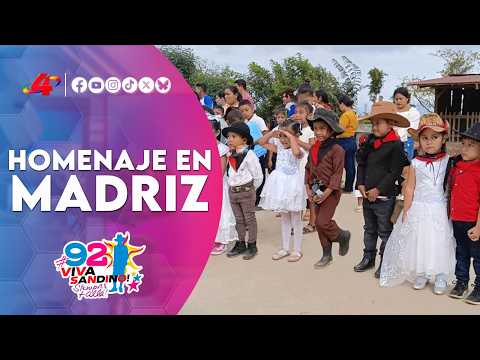 Homenaje en Madriz: 92 aniversario del tránsito a la inmortalidad del General Sandino 🇳🇮