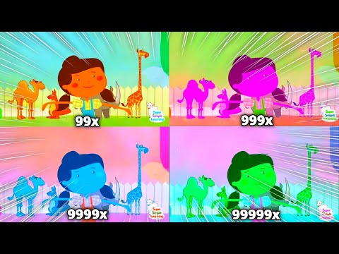 Super Simple Songs Camel And Rhino Intro No Limit at 999999x Speed Klasky Csupo Effects!