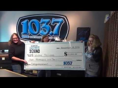Congrats To Our $10,000 The New 103.7 Secret Sound Winner Vickie B!