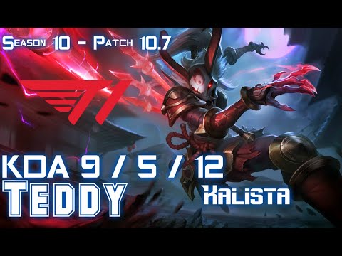 T1 Teddy KALISTA vs SENNA Bot - Patch 10.7 KR Ranked