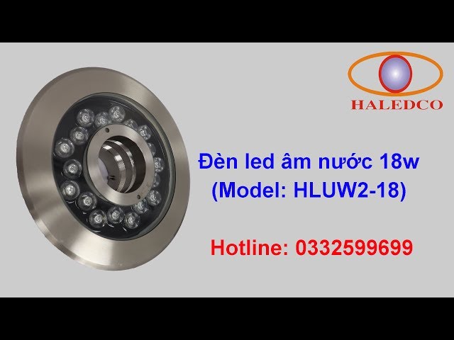 Đèn led âm nước HLUW2-18 dạng bánh xe