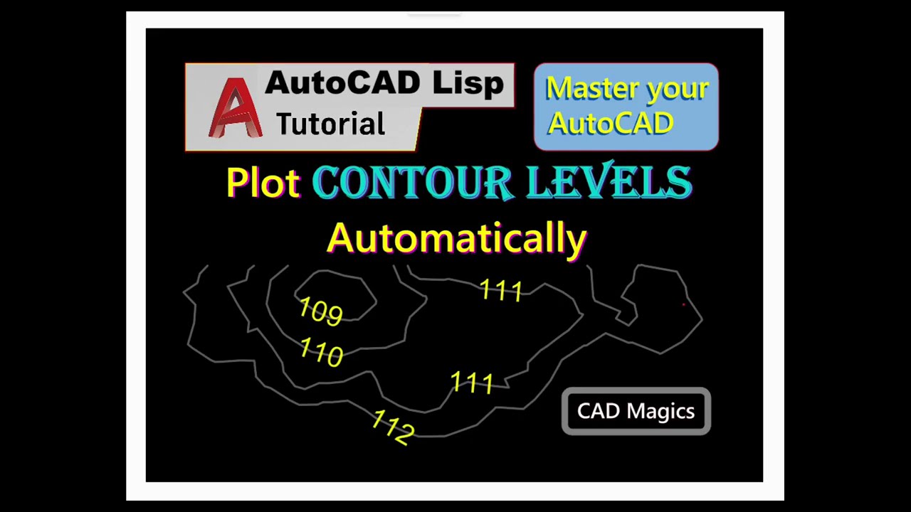 AutoCAD LISP: One-Click Contour Elevation Text