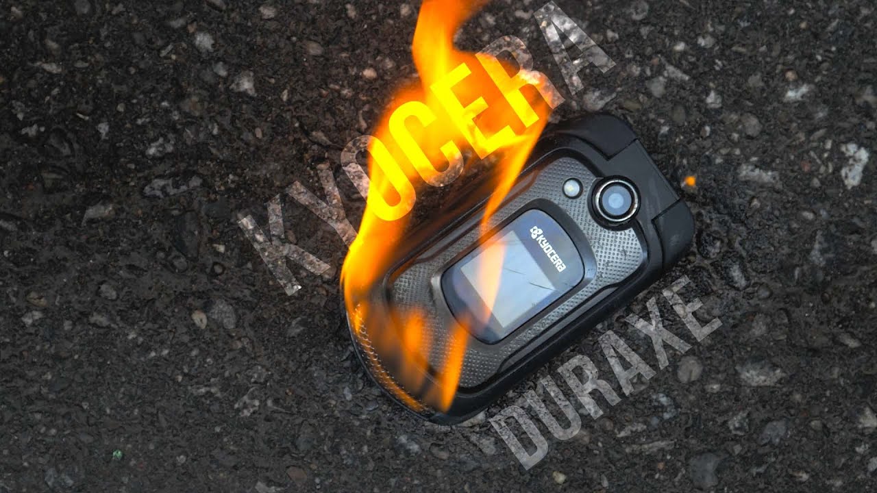 Kyocera DuraXE Drop Test, Fire Test and Hockey Shootout!