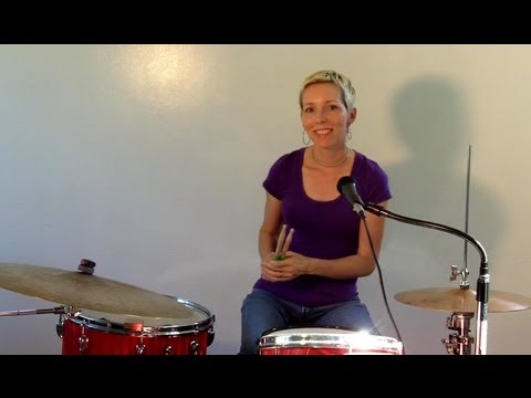 Intermediate Beginner Drum Lesson 17 ♦ Bass Drum Syncopation