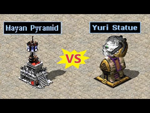 Mayan Pyramid vs Yuri Statue - Red Alert 2