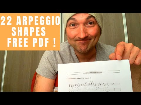 22 essential arpeggio shapes  for Greg Howe fans (free PDF !)