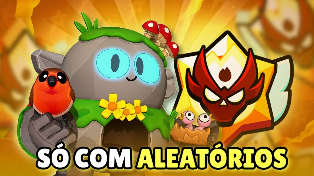 COMO EU PEGUEI MESTRE NO BRAWL STARS DE LOU SOMENTE COM ALEATÓRIOS