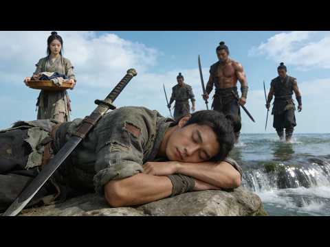 Kung Fu Movie: Bully targets a girl washing clothes by river,but the lad nearby is a Kung Fu master!