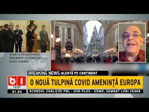 STIRI B1 ORA 12.00 DIN 21 DECEMBRIE 2020 - O NOUA TULPINA COVID AMENINTA EUROPA