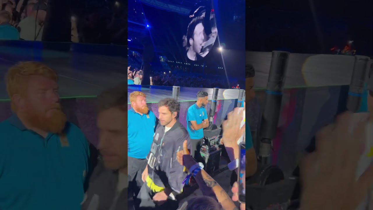 When you pay for a GA ticket and queue up early to see this view of @coldplay entering the stage