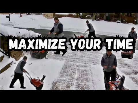 image-How do I clear my driveway with a snowblower?