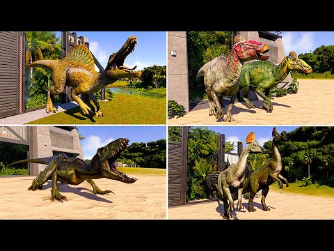 ALL DINOSAURS MAX EGG INTRODUCTION IN JURASSIC WORLD EVOLUTION 2