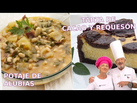 ALUBIAS BLANCAS y TARTA de REQUESÓN // Recetas de Eva y Karlos Arguiñano