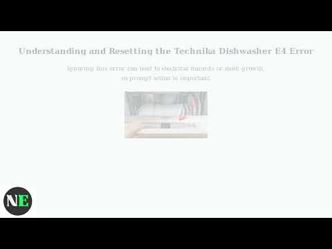 How to Fix Technika Dishwasher E4 Error – Overflow/Leak Protection & Reset