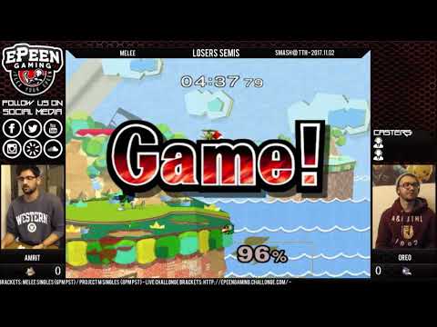 Smash @ TTH - Amrit (Fox) Vs. Oreo (Falco) - Melee (Losers Semis)